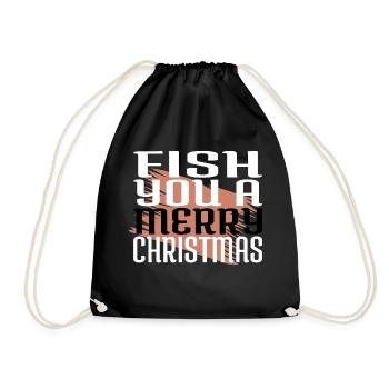 present idea baby rod dinosaurs beard - Drawstring Bag - black - Front