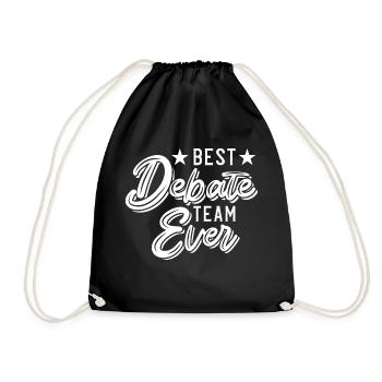 Debating Debate Arguing - Drawstring Bag - black - Front
