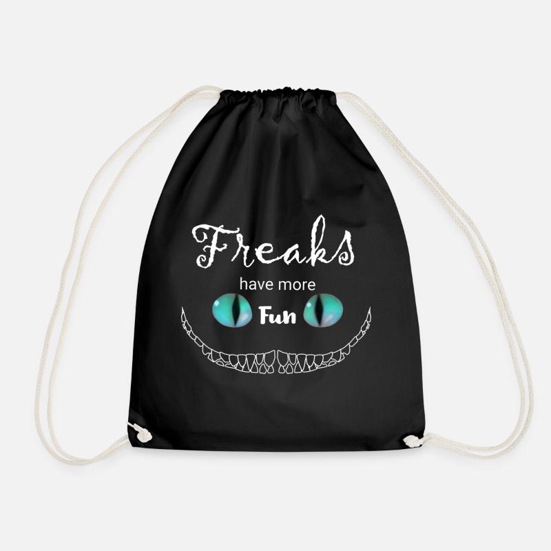 Les Freaks blancs ont plus de Fun Cheshire Cat - Sac de sport léger - noir