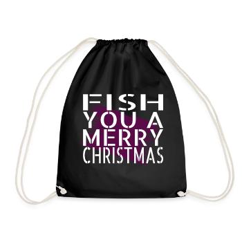 poisson dinosaure amoureux cadeau animaux cadeau dork - Sac de sport léger - noir - Devant