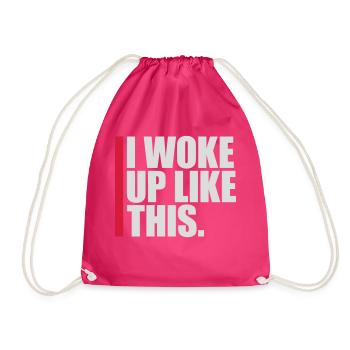 Je me suis réveillé comme ça - Sac de sport léger - fuchsia - Devant