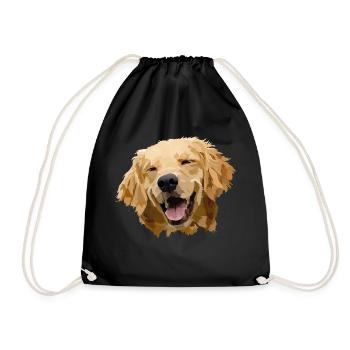 Chien mignon - Sac de sport léger - noir - Devant