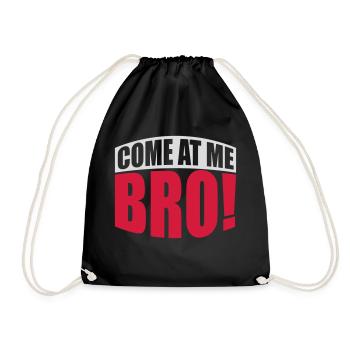 Viens à moi bro - Sac de sport léger - noir - Devant