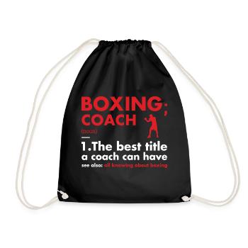 Entraîneur sportif Définition Boxe - Sac de sport léger - noir - Devant