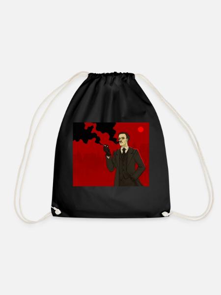 Rauchender Agent Illustration - Turnbeutel - Schwarz