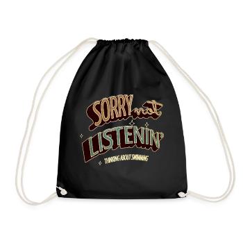 Swimsuit Tshirts Biker Swim Team Tshirts Bicycle - Drawstring Bag - black - Front