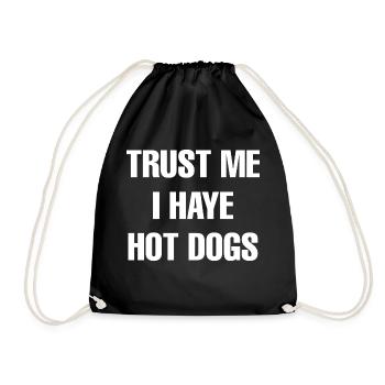 Dog Hund - Turnbeutel - Schwarz - Vorne