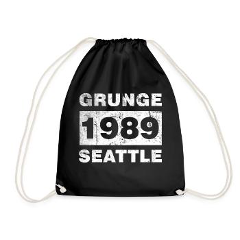 GRUNGE SEATTLE 1989 - Sac de sport léger - noir - Devant