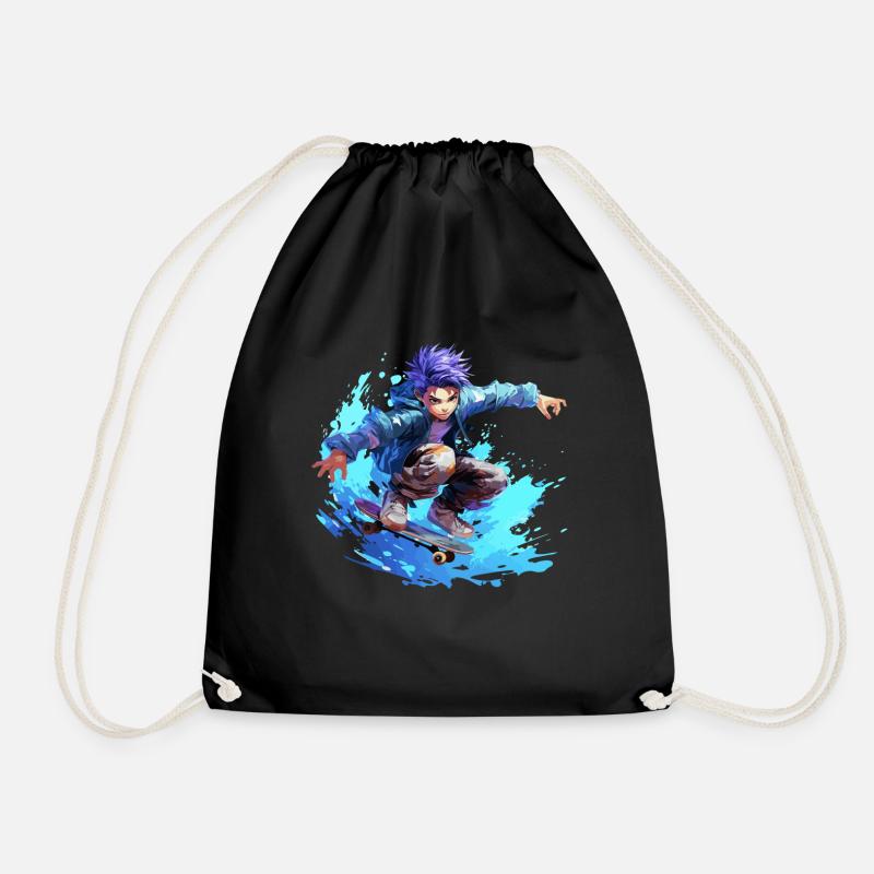 Anime Skater - Sac de sport léger - noir