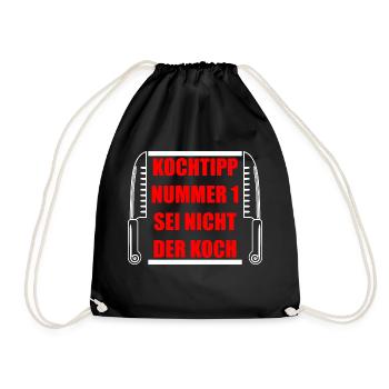 Koch - Turnbeutel - Schwarz - Vorne