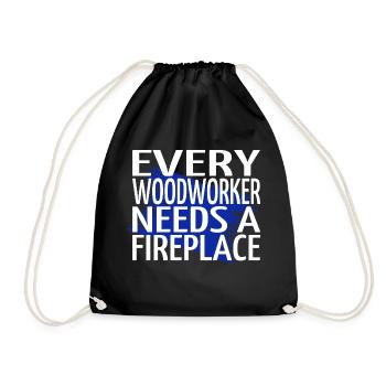 charpentier plombier hommes un charpentier prière t-shirts - Sac de sport léger - noir - Devant