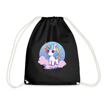 Licorne - Sac de sport léger - noir - Devant
