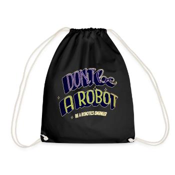 joke present idea bday happy christmas vacation - Drawstring Bag - black - Front