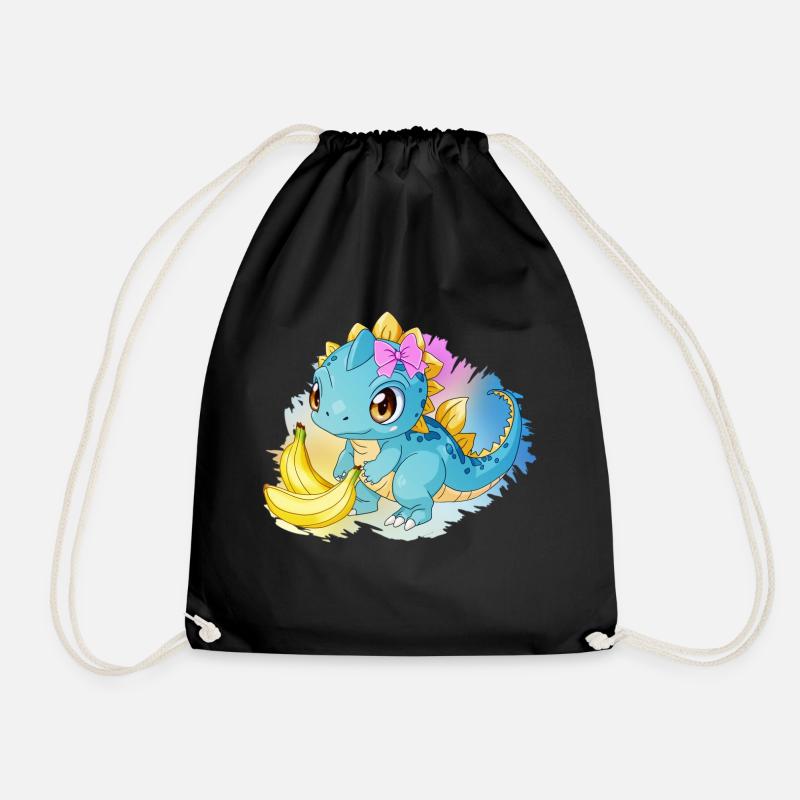 Lotzilla Design Banane - Turnbeutel - Schwarz