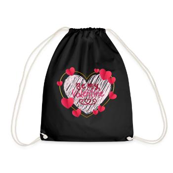 Be my valentine - Turnbeutel - Schwarz - Vorne