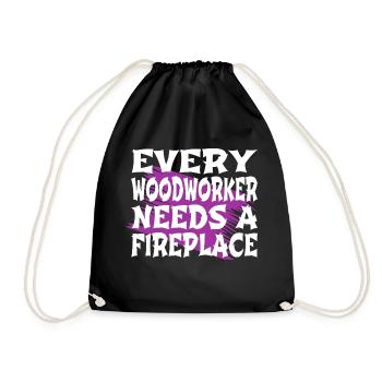 Happy Americas Charpentier Fille T-shirts - Sac de sport léger - noir - Devant