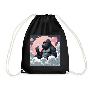 Bosutom ☁️☁️☁️ - Turnbeutel - Schwarz - Vorne