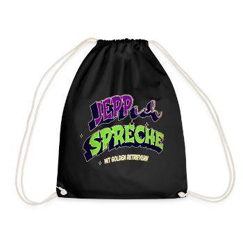 Idée cadeau d’anniversaire races de chiens - Sac de sport léger - noir - Devant