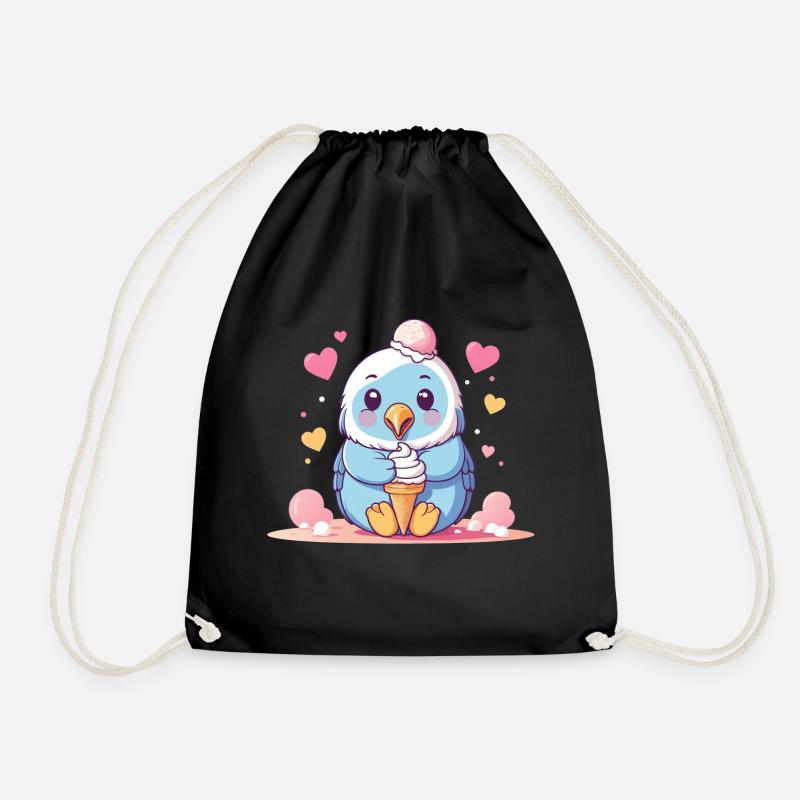 Fluffy Ice Power - Drawstring Bag - black