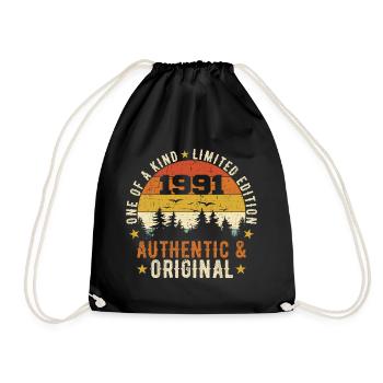 Original 1991 Cadeau D'anniversaire 1991 Authentic - Sac de sport léger - noir - Devant