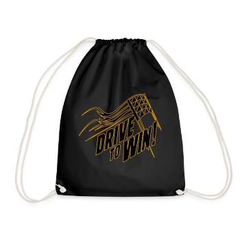 DRIVE TO WIN - Drawstring Bag - black - Front