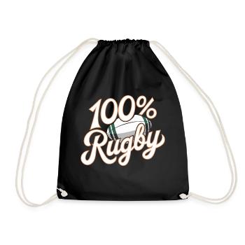 100% rugby - Sac de sport léger - noir - Devant