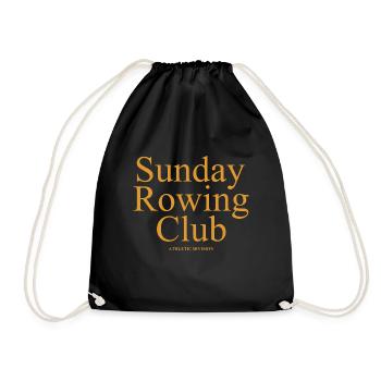 Sunday Rowing Club - Rudern - Ruderer - Ruderin - Turnbeutel - Schwarz - Vorne