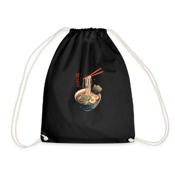 Bol de Ramen Authentique Art Ramen Authentique Ramen - Sac de sport léger - noir - Devant