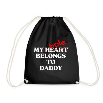 Funny gay slogan - Drawstring Bag - black - Front