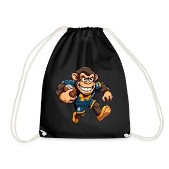 Singe de rugby - Sac de sport léger - noir - Devant