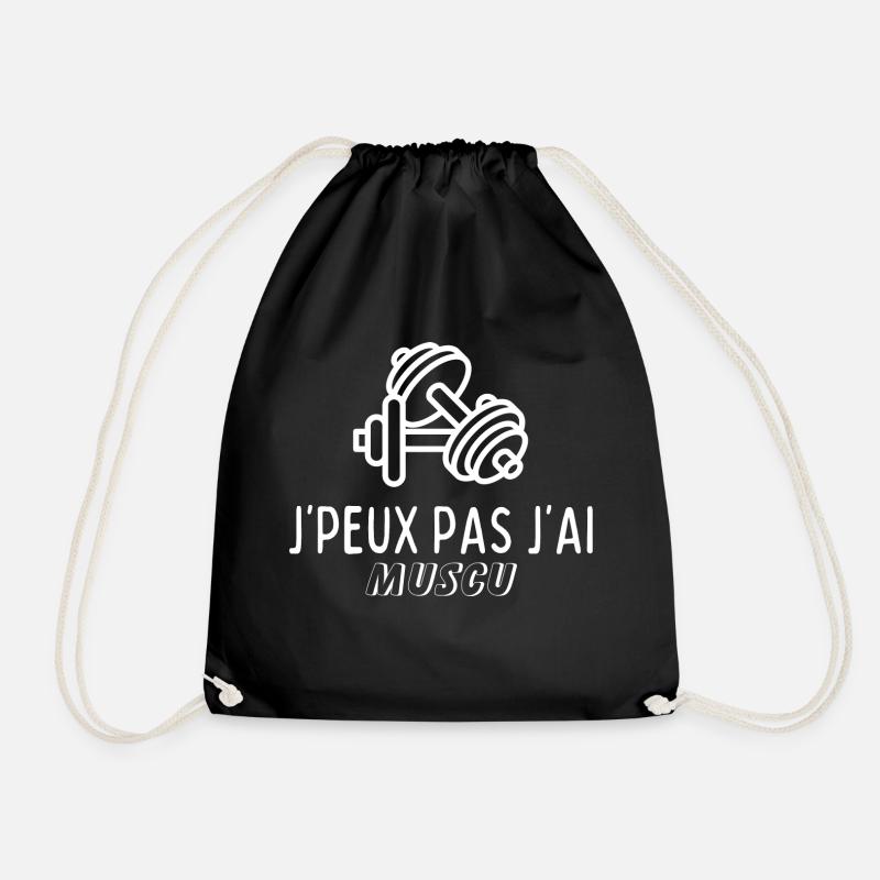 J'peux pas j'ai MUSCU - Musculation - Sac de sport léger - noir