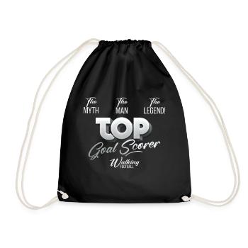 The Myth, The Man, The Legend Walking Football - Drawstring Bag - black - Front