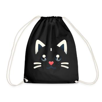 Kawaii Kittens, Pets - Drawstring Bag - black - Front