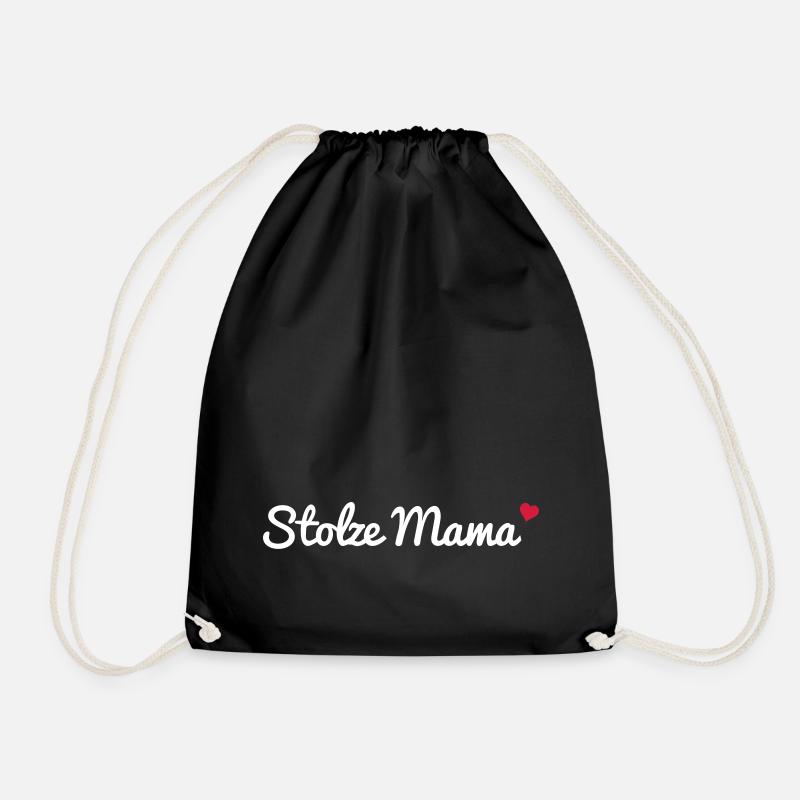 Stolze Mama - Turnbeutel - Schwarz