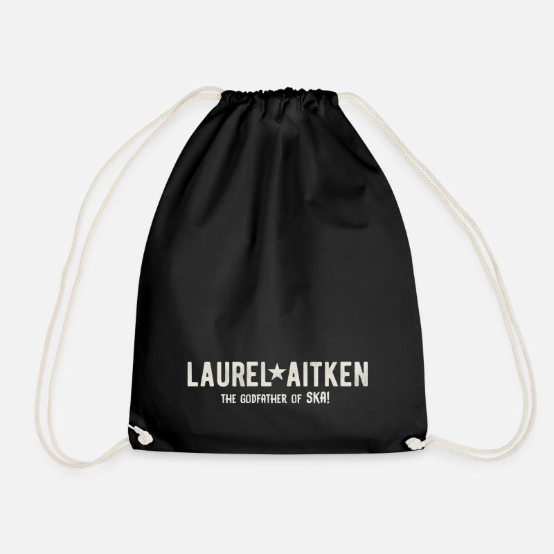 Lorbeer aitken| Der Pate des SKA! - Turnbeutel - Schwarz