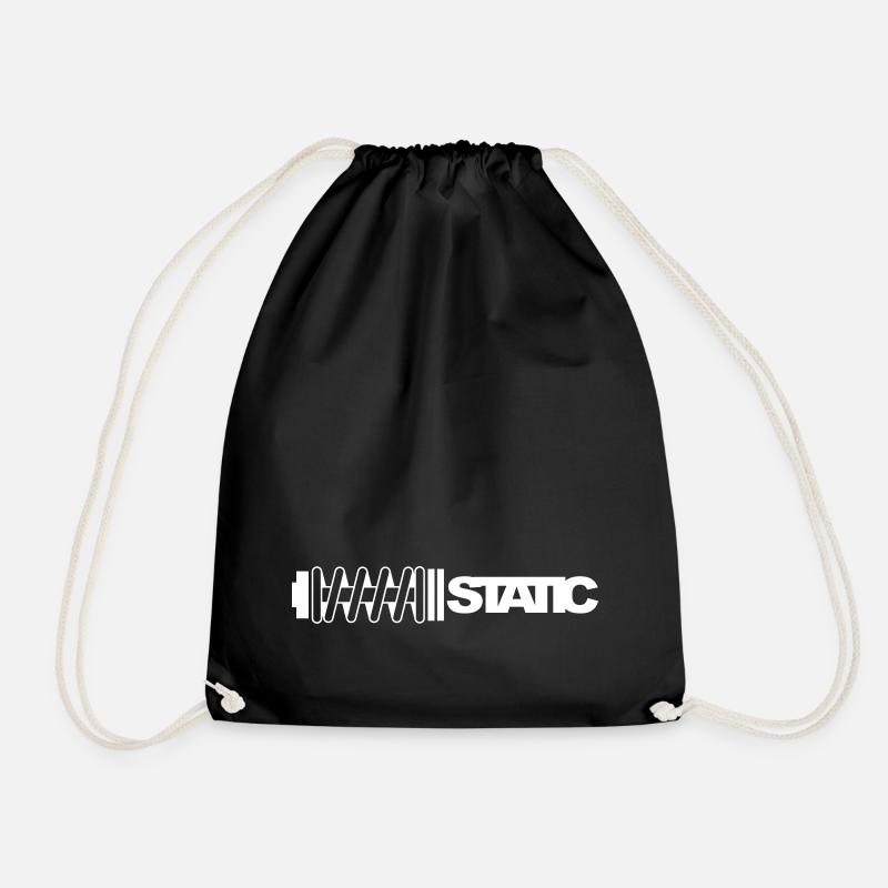 static flat - Turnbeutel - Schwarz