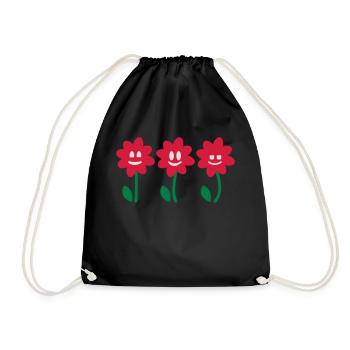 3 Fleurs 3 - Sac de sport léger - noir - Devant