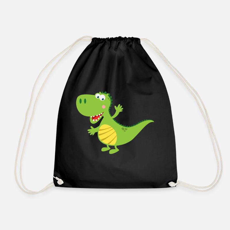 drache - Turnbeutel - Schwarz