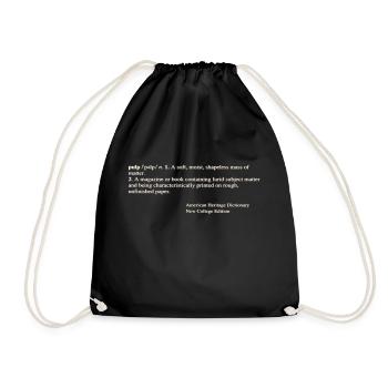 Meaning - Drawstring Bag - black - Front