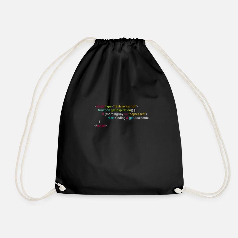Geek-Einstellungscode - Turnbeutel - Schwarz