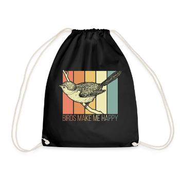 Oiseau - Sac de sport léger - noir - Devant