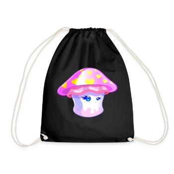 Champignon Fille - Sac de sport léger - noir - Devant