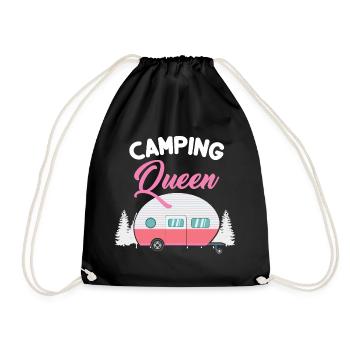 Camping Queen - Camping caravane Reine - Sac de sport léger - noir - Devant