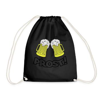 prost - Turnbeutel - Schwarz - Vorne