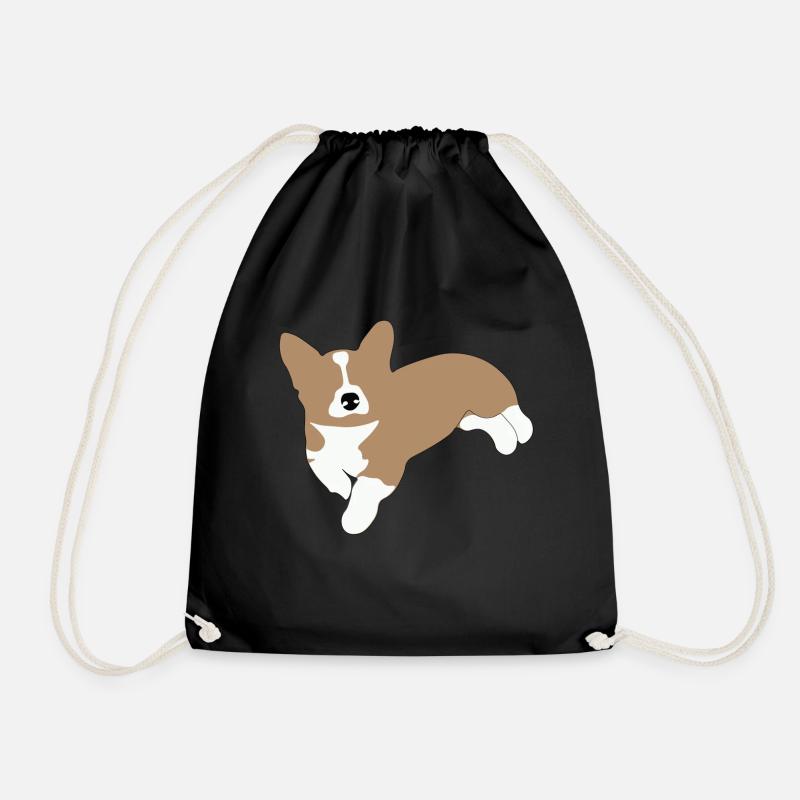 Corgi - Turnbeutel - Schwarz