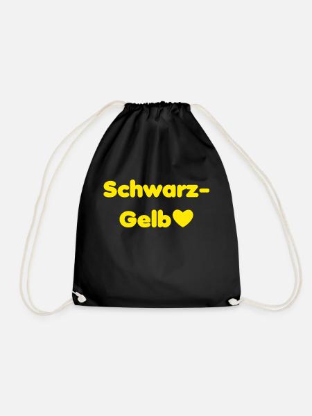 Dortmund Schwarz-Gelb - Turnbeutel - Schwarz