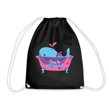 Time to relax, time to Whalax - Sac de sport léger - noir - Devant