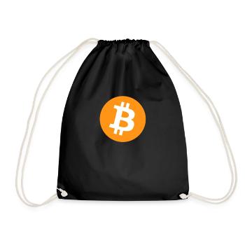 Bitcoin Logo - Turnbeutel - Schwarz - Vorne