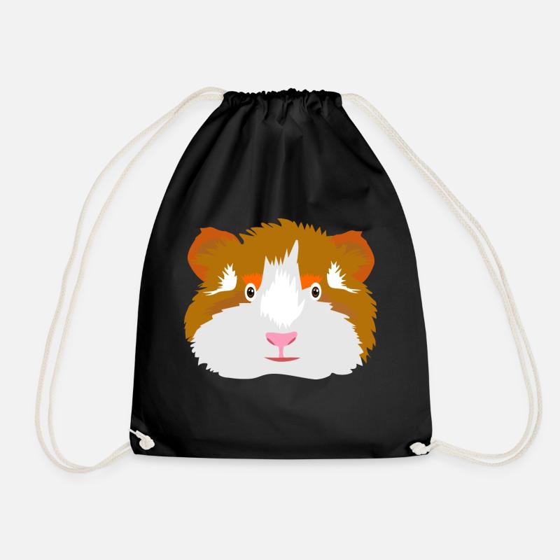 Guinea pig - Drawstring Bag - black