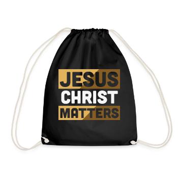 Christian Proverbs - Drawstring Bag - black - Front